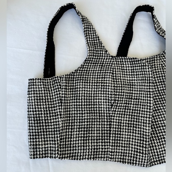 Abercrombie & Fitch | NWT Houndstooth Bustier Top - Picture 8 of 15